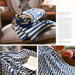 Throw Blanket 100% Cotton Knitted