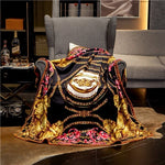 2021 New Classic Palace Luxury Soft Fleece Velvet Sofa Throws Blanket