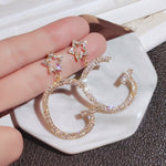 Luxury Long Chain Letter G Hanging Earrings