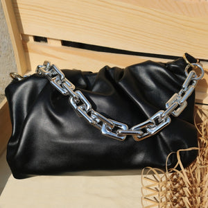 2021 Chain Soft Leather Hobos Bag