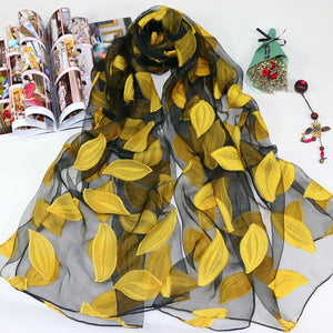 2021 Fashion Lightweight Sheer Silk Shawls Wrap Scarf