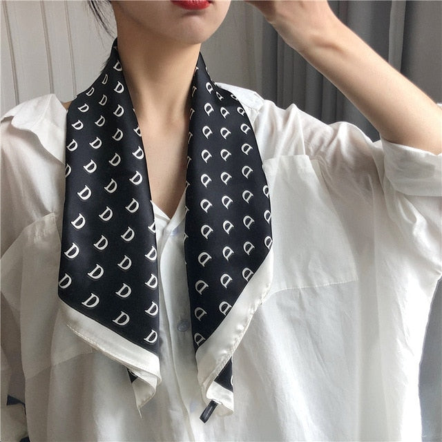 2021 Office Style Silk Bubble Neck Scarf