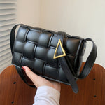 2021 Designer Luxury Brand Belt Weave Messenger Bag