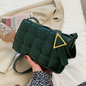 2021 Designer Luxury Brand Belt Weave Messenger Bag